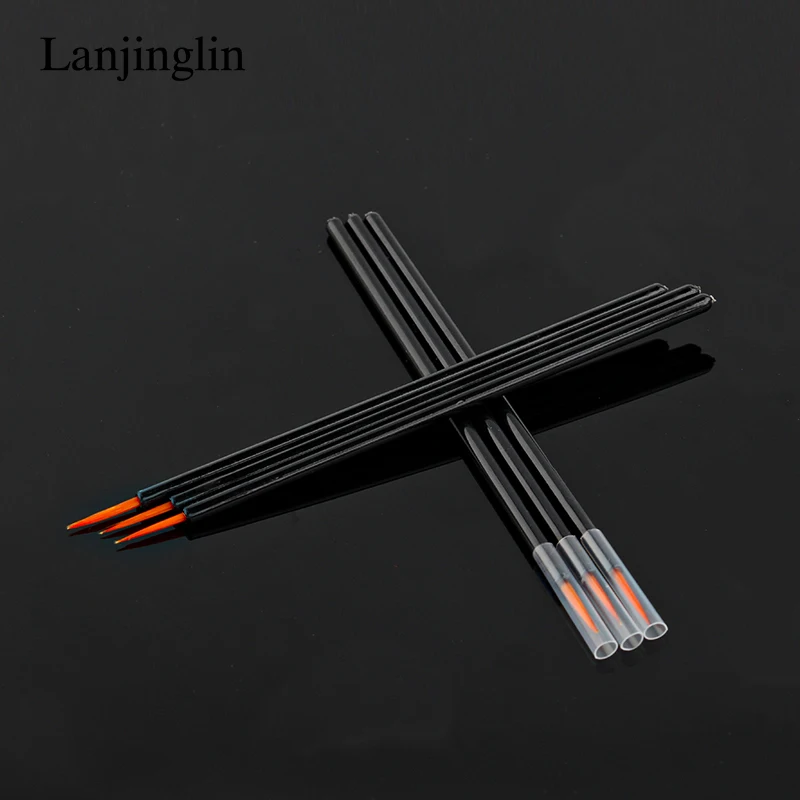 HOT 50Pcs Disposable Eyeliner Make Up Brush Eye Shadow Eyeliner Wand Cosmetic Brush Eyelash Extension Women Beauty Makeup Tool 2