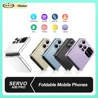SERVO A50 PRO Flip Mobile Phone 2 SIM Standby Speed Dial Call Recording Blacklist Flashlight 2.4" Display 2G Foldable Cellphones