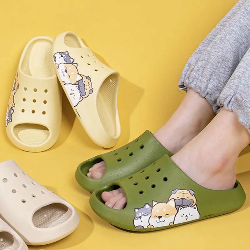 Zapatillas antideslizantes con dibujos de para hombre mujer, chanclas de verano para la playa, sandalias exteriores para el hogar, niños, niñas parejas|Zapatillas| - AliExpress