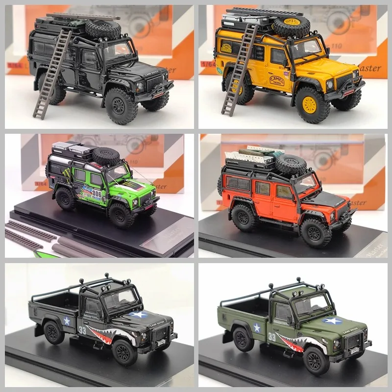 

Lots of Master 1/64 Defender 110 Diecast Toys Car Model Camel Cup/Gulf Limited Edition Gifts Collection