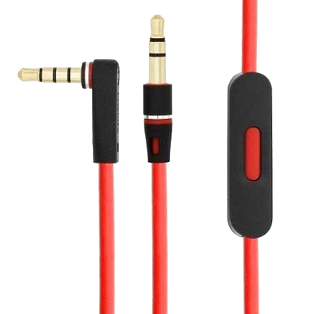 Replaced Earphone Cable for Beats for Mixr/for Solo for HD Headphones with Remote Control Talk and Volume +/- Male-Male Dropship