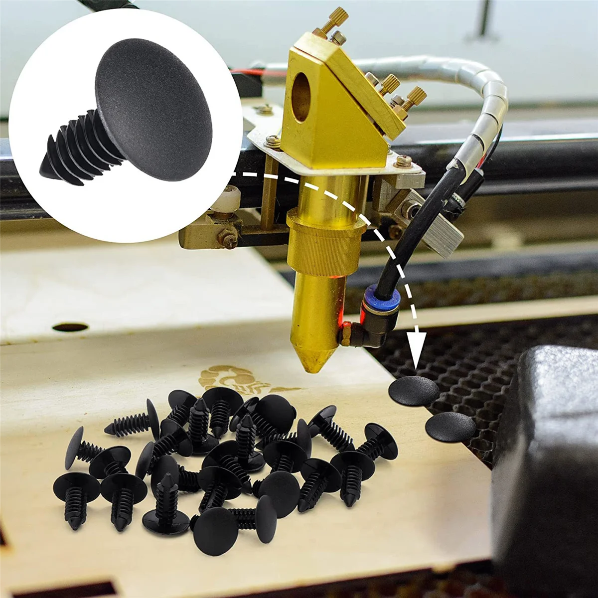 Honeycomb Pins 100 Pcs 7.5-8 mm Honeycomb laser-Bed Hold Down Fixing Needle laser-Engraver Accessories