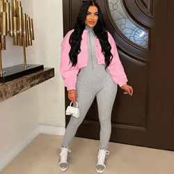 Manteau d'hiver à manches longues en fausse fourrure pour femme, tenue décontractée, Streetwear, garde au chaud, Slim, moulante