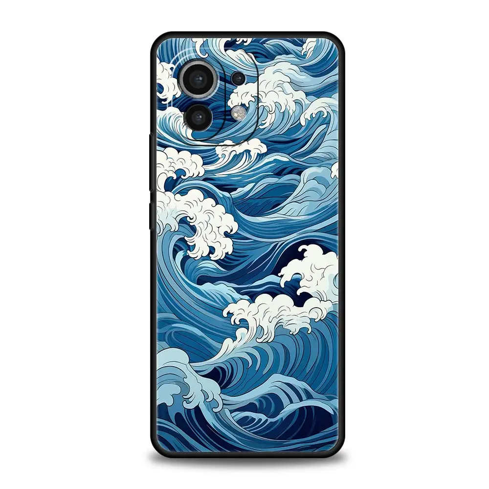 Fashion Great Blue Wave Phone Case Cover