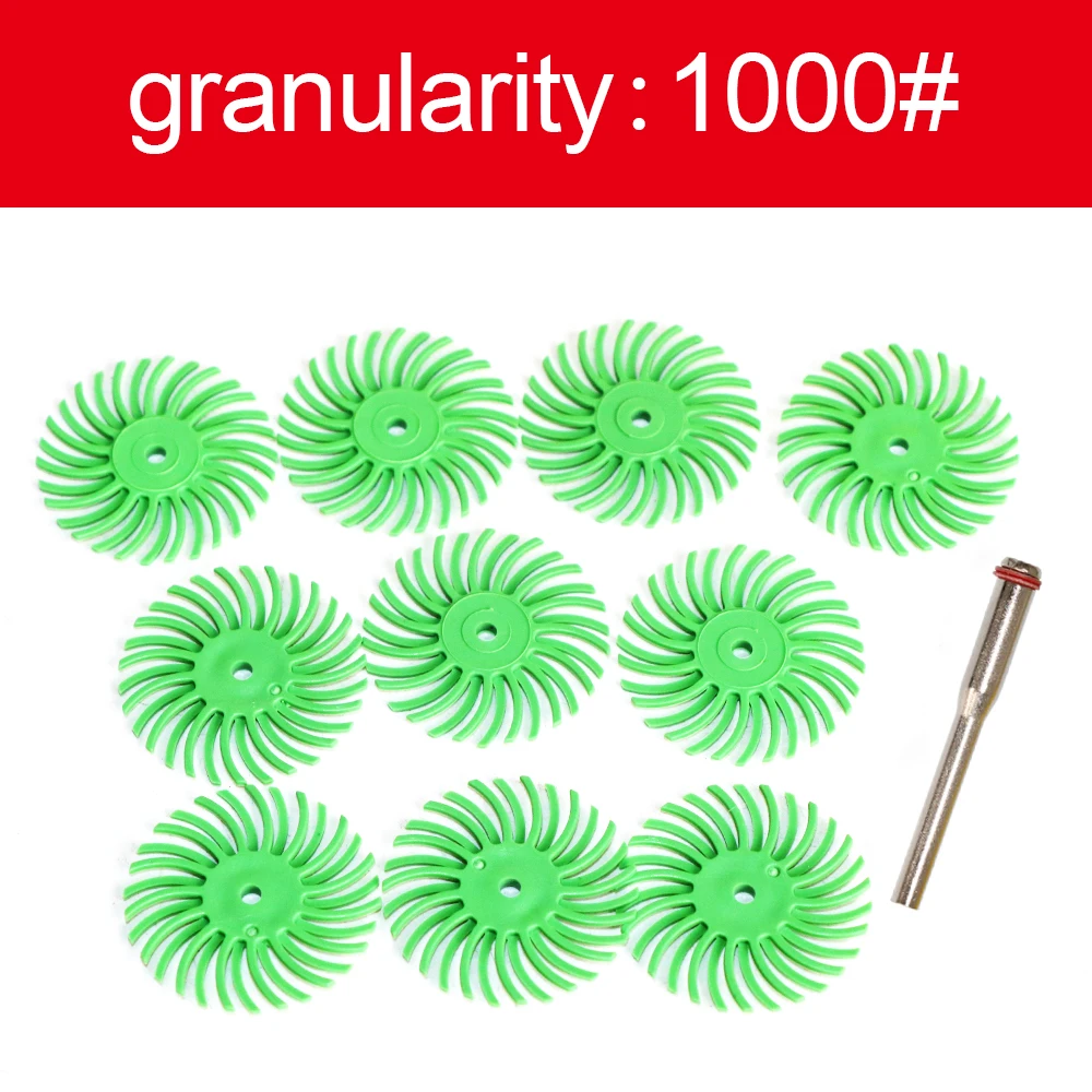 Kit Dischi Spazzola Abrasiva 1 Pollice - 30 Pezzi Grana 400, Per Utensili Rotanti, Dettaglio