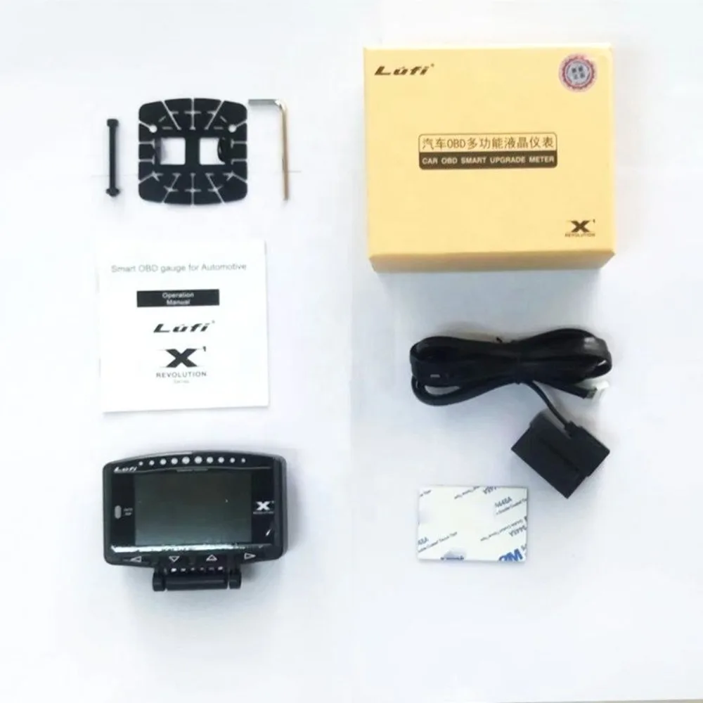 자동차 2.8인치 HD 디스플레이 다기능 OBD2 게이지 Lufi-X1 (터보 압력 측정 기능 포함)