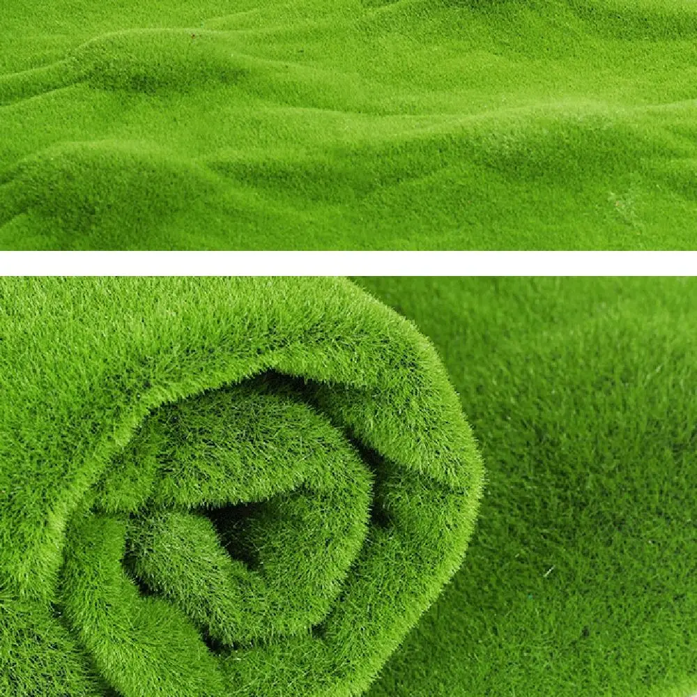 DIY Fake Moss Grass Turf Eternal Life Lifelike Artificial Moss Carpet 50*50cm Durable Fake Green Grass Mat Wall