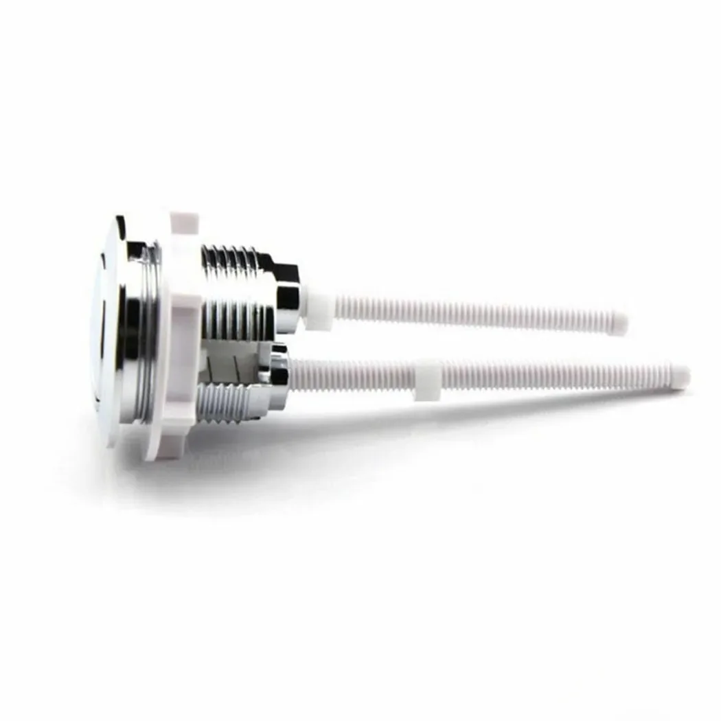 Dual Flush 38mm Toilet Water Tank Round Valve Rods Push Buttons Water Saving For Cistern Bathroom Toilet Accessory toilet tank accessories