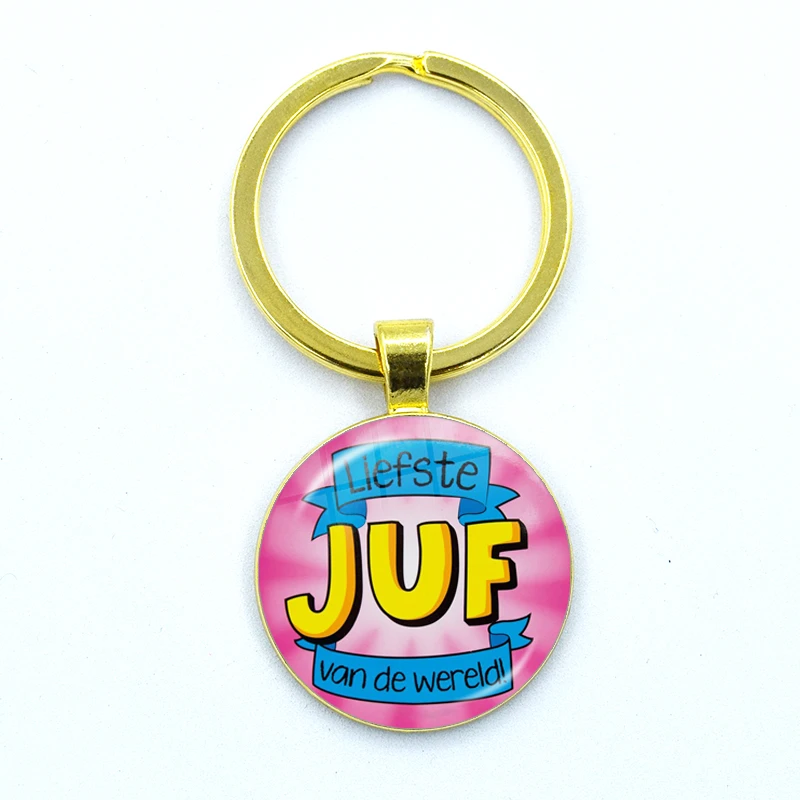 Llavero de cristal con diseño