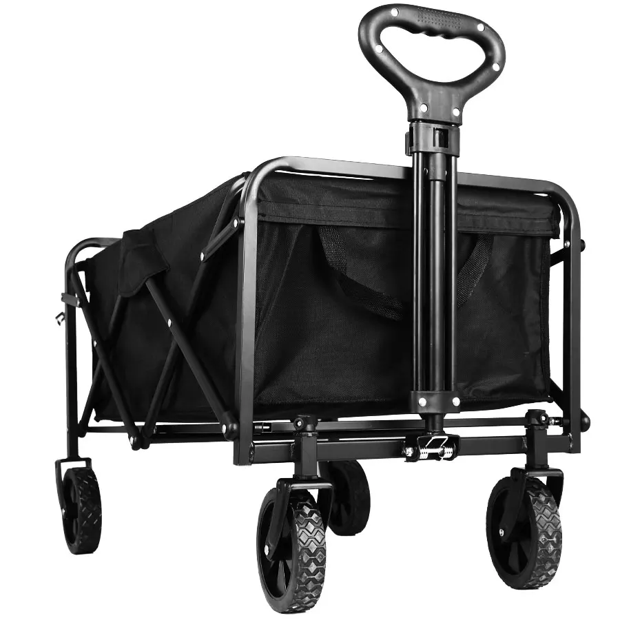 

Shopping Beach Garden Pull Trolley Portable Utility Cart Heavy Duty Large Capacity Foldable Wagon
