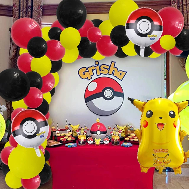 Ballon Pokémon Go Pikachu en Aluminium, Décoration d'Anniversaire, Film  Pokeball, JOChildren, Fournitures de ix, Jouets pour Enfants - AliExpress