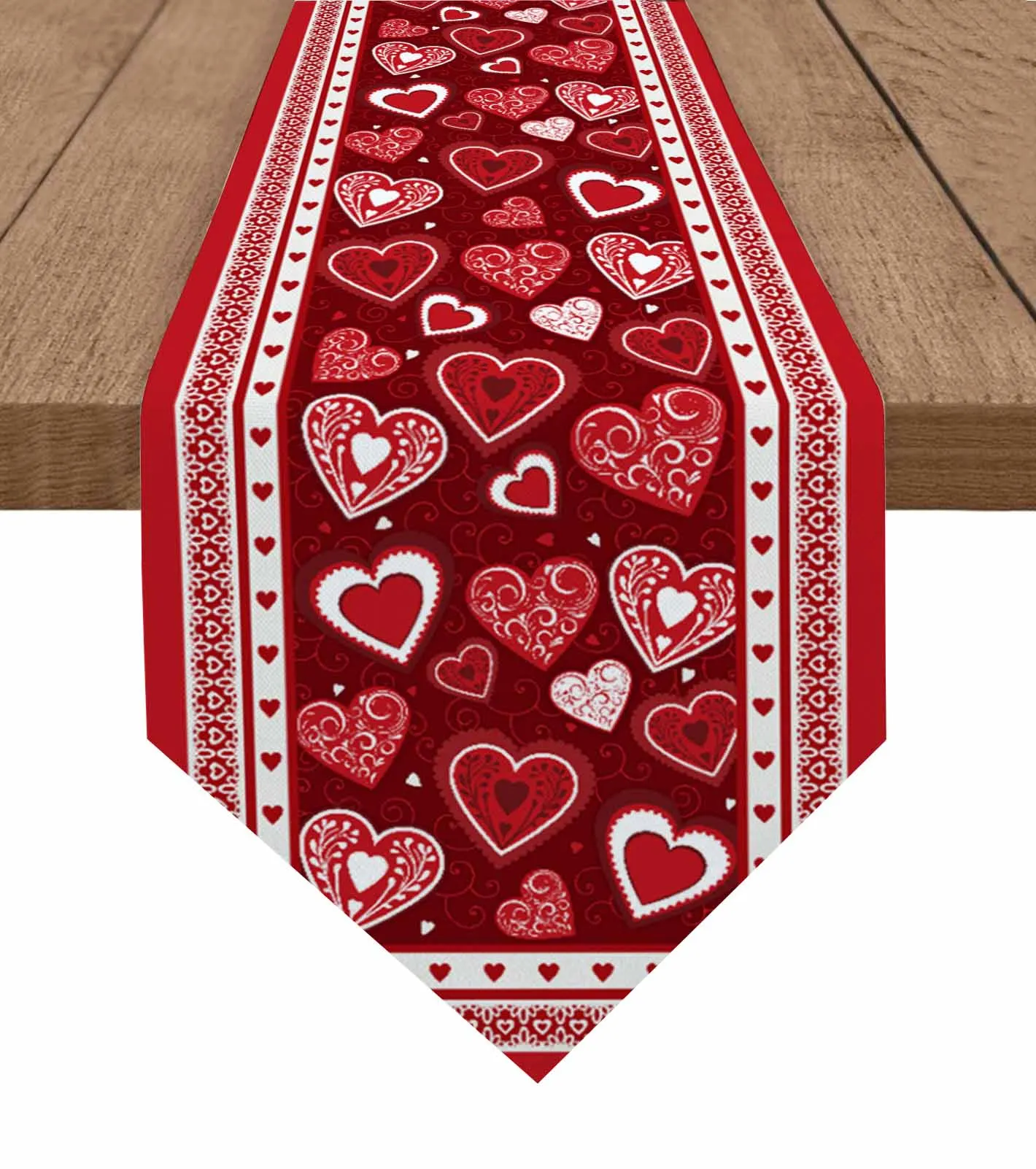 

День Святого Валентина, романтика, фотообои, Свадебная вечеринка, Фотофон, праздничный кухонный стол, Декор, Настольная дорожка