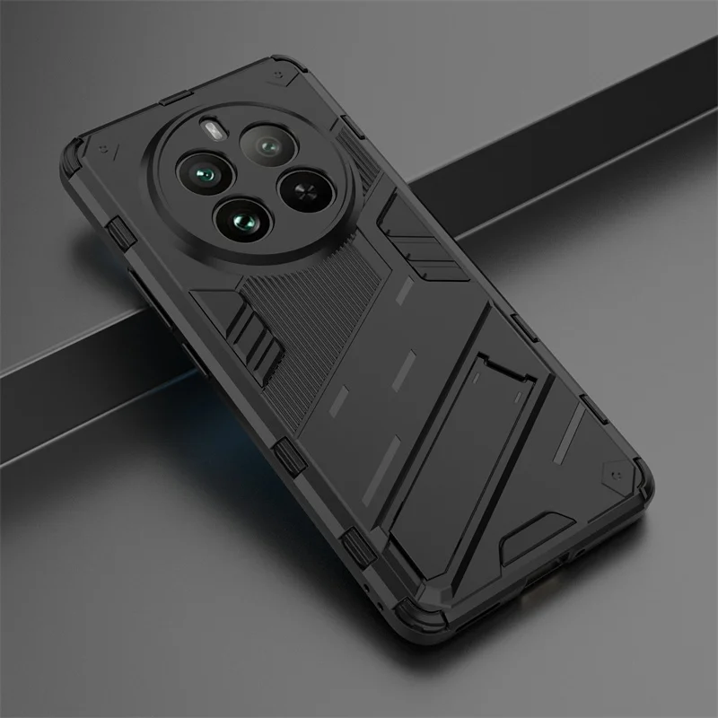 UPLAI Cover per Xiaomi Redmi Note 12 Pro+ Plus 5G, Ultra Sottile Antiurto Armatura Custodia con Diapositiva Telecamera Cover e Magnetica Supporto Squillo, PC+TPU Durevole Caso.Rosso
