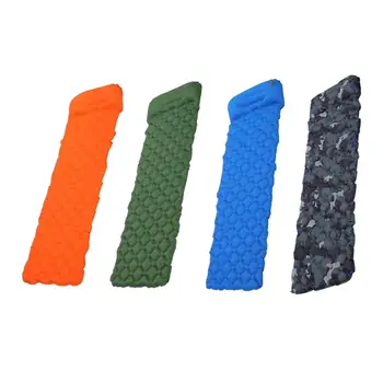 야외 텐트용 경량 캠핑 매트리스, 베개 포함, 컴팩트 방수, 자체 팽창 수면 매트