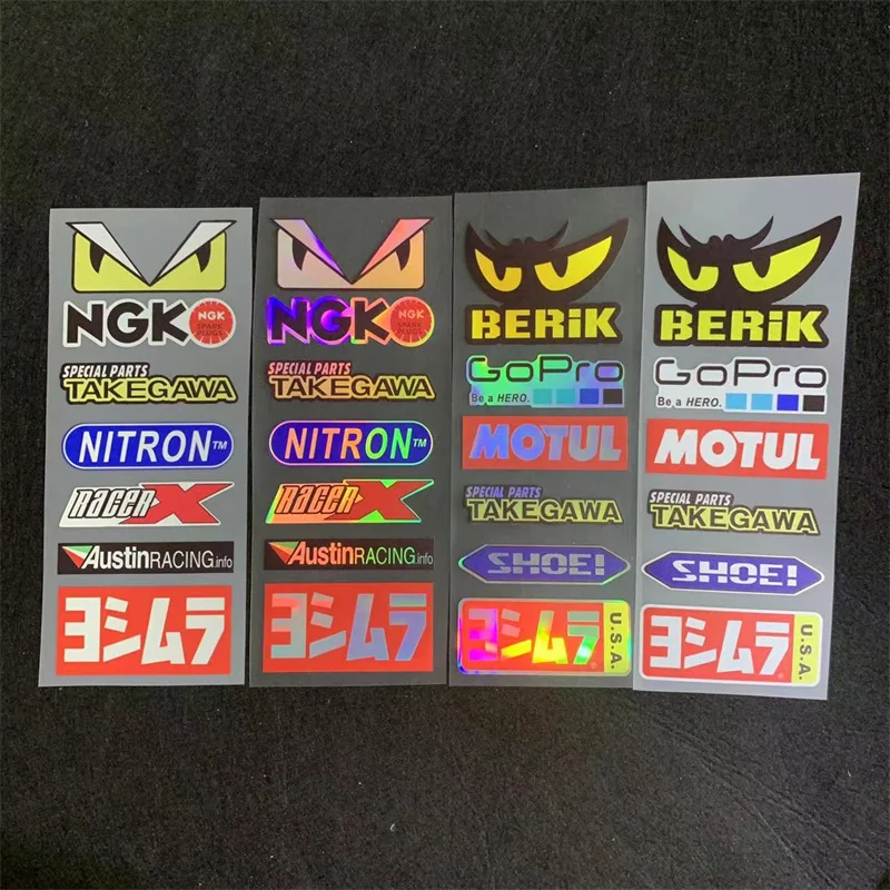 Motorcycle Modification Sticker Racing Sponsor Sticker Electric Scooter Cover Scratches Helmet Waterproof Reflective Sticker motorcycle modification sticker racing sponsor sticker electric scooter cover scratches helmet waterproof reflective sticker