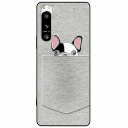 Cute 3D Embossed Relief Soft Silicone Back Cover with Cartoon Design for Sony 5 III (1)