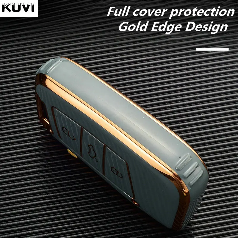 TPU Car Key Case Cover Bag For VW Volkseagen Passat B8 Magotan For Skoda Superb A7 Kodiaq Seat Shell Fob key case cover key case car key shell