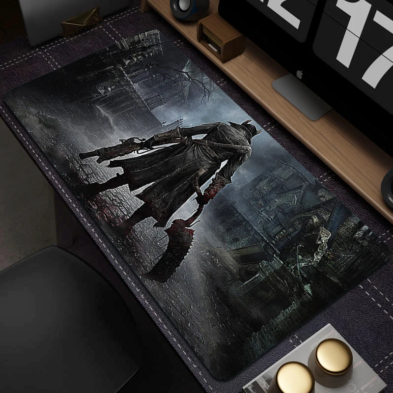 

Bloodborne Non-Slip Mouse Mat Large Gaming Mouse Pad Laptop Rubber Computer Mousepad PC Gamer Locking Edge Desk Mat Accessories