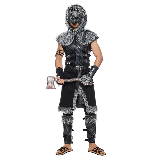 Viking Wolf Masquerade Costume