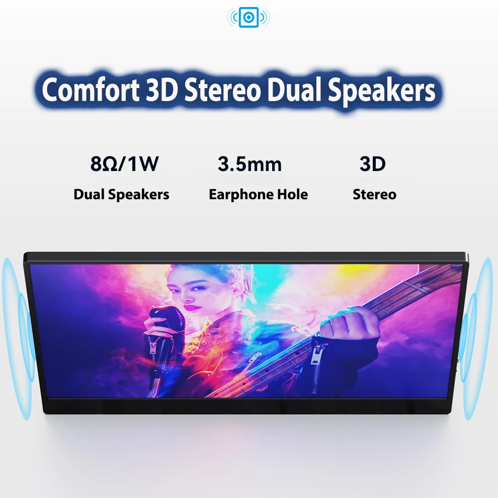 XIANWEI 휴대용 게이밍 모니터, PC 노트북 휴대폰 XBox PS5/4 스위치 익스텐션, HDR IPS 로우 블루 라이트 스크린, 15 인치, 1080P