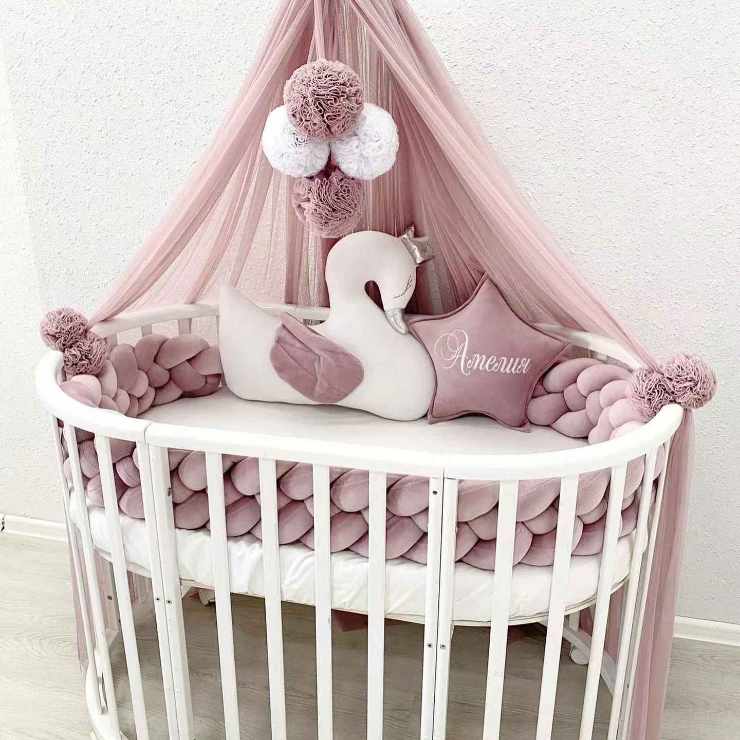 

Material Pack Twist Baby Crib Enclosure Class A Newborn Child Crash Fence Soft Bag Cushion Bed Cushion Bed Backrest Send video