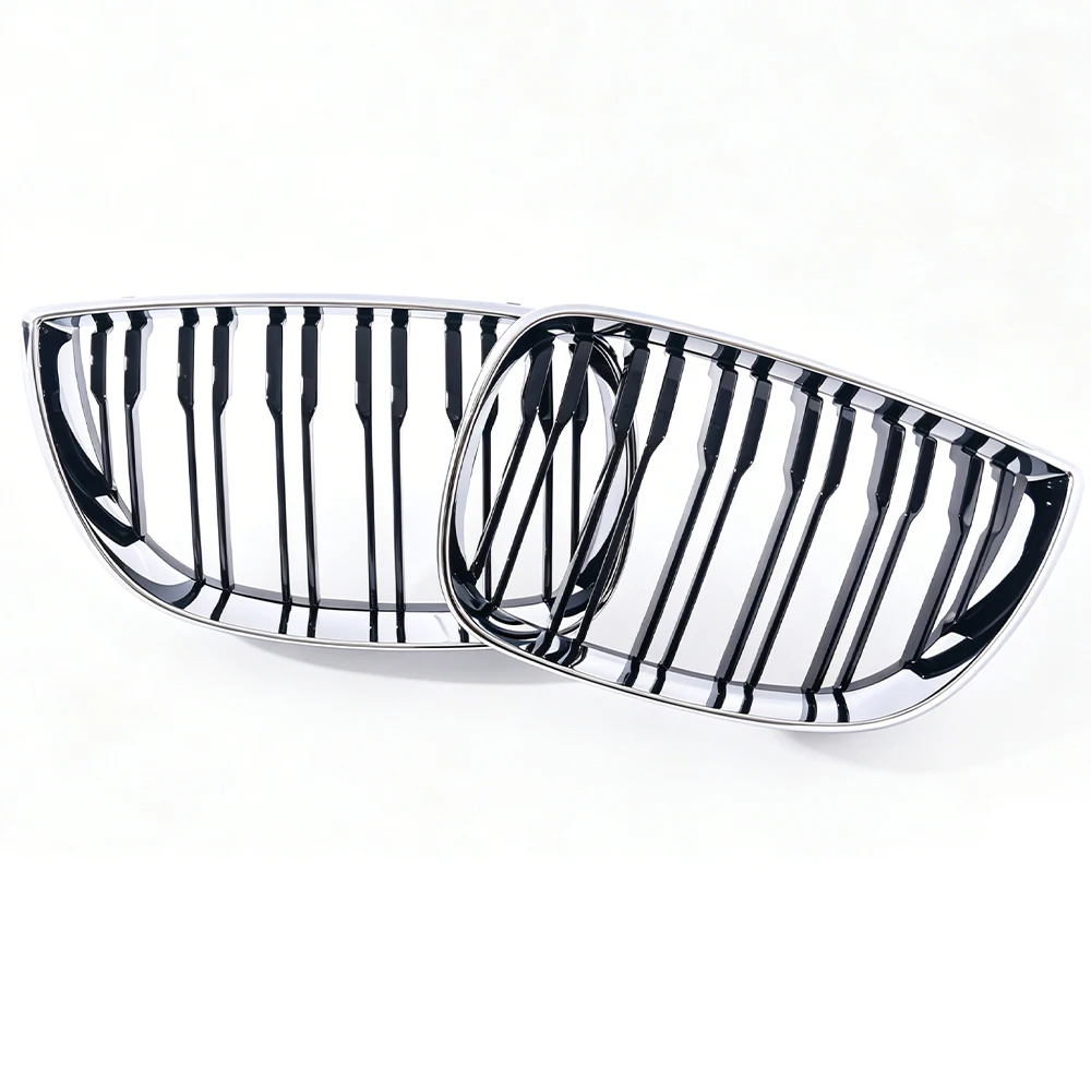 Sleek Gloss & Matte Black Carbon Fiber M Color Front Kidney Grille