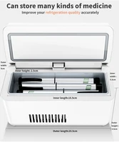 Mini glacière à insuline aste, étui de réfrigérateur portable pour médicaments, étui de voyage indispensable avec sac, 2-18 ℃ 3