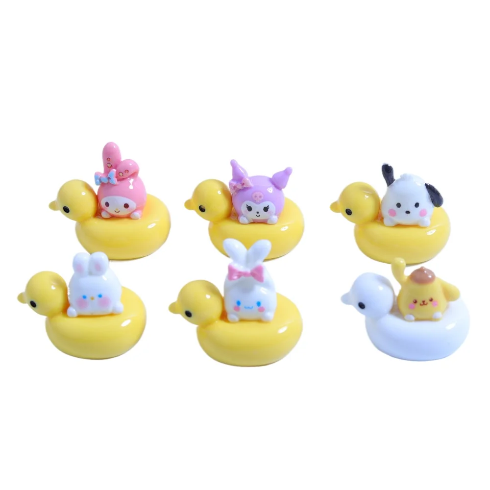 Kawaii Resin Mini 3D Sanrio Ducks Miniatures Decoden Scrapbooking