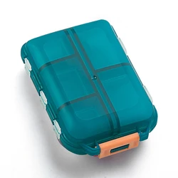 Portable Weekly Pill Organizer with 14 Compartments for Medication and Supplements (Type 2)
