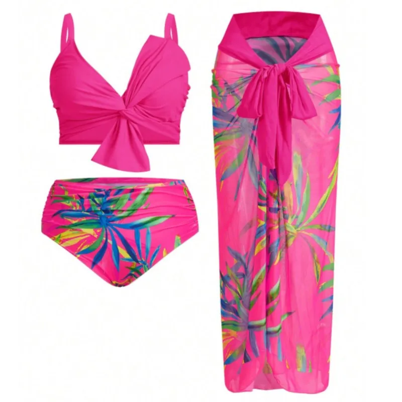 L-4XL Plus Size High Waist Bikini Women's Push Up Large Size 3XL 4XL Swimsuit Summer Mujer Tummy Control Swimwear Bikini Sets