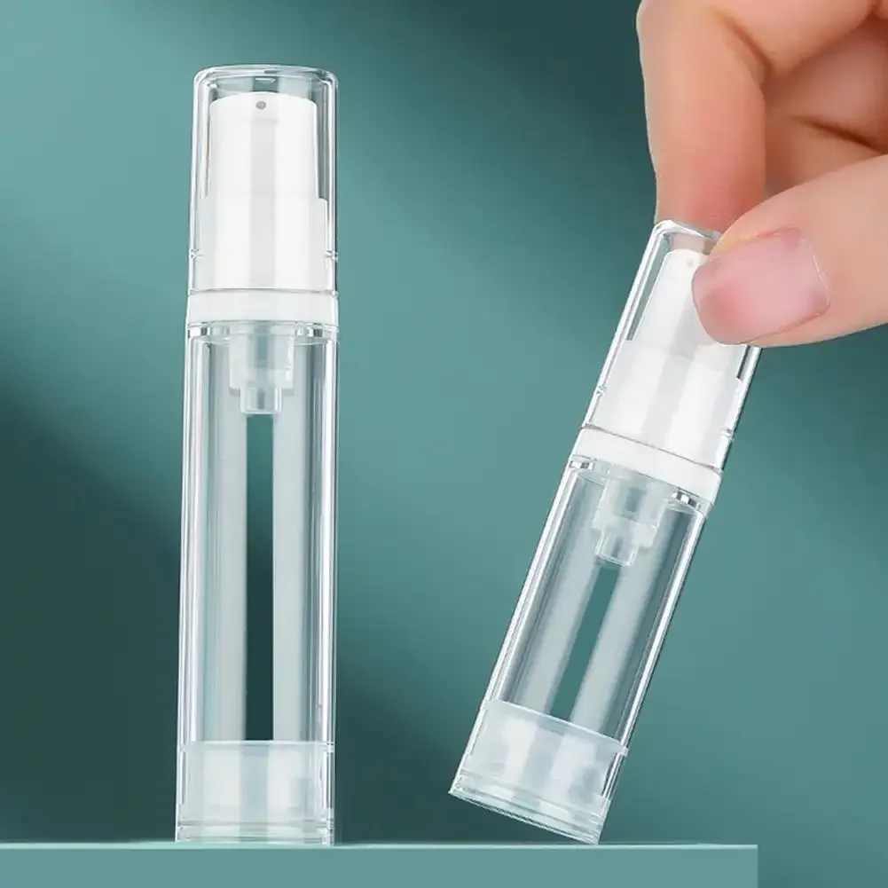 Cosmetic Cream Bottle Airless Cosmetic Pump Bottle 5ML 10ML Travel Size Dispenser for Cream Gel Lotion