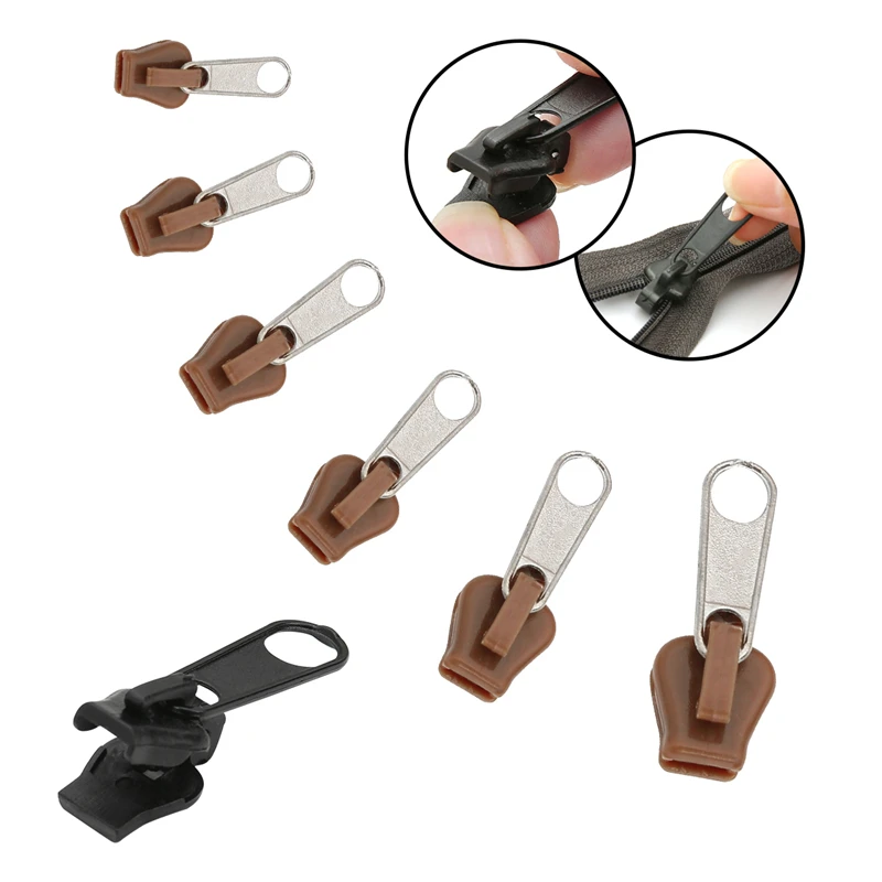 6PCS Set Instant Zipper Repair Kit Replacement Zip Slider Teeth Rescue Zippers zipper repair kit zipper sliders zipper heads zipper accessories