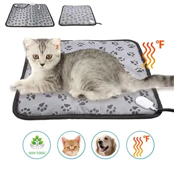 3-speed Adjustable Heating Pad For Dog Cat Power-off Protection Pet Electric Heated Warm Mat Bed Waterproof Bite-resistant Wire 3