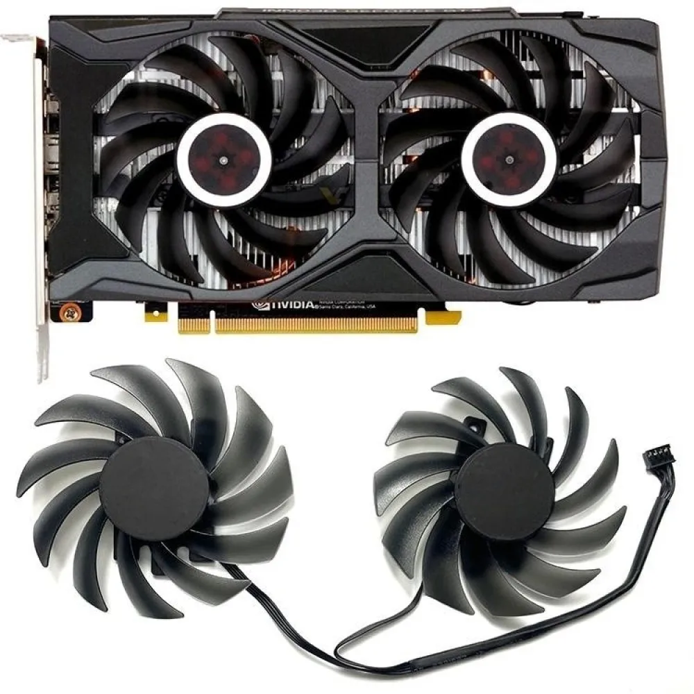 

75MM Cooling Fans Graphic Card Cooling Fan Replacement Part for INNO3D P106-100 GTX1660 1660ti Graphic Card