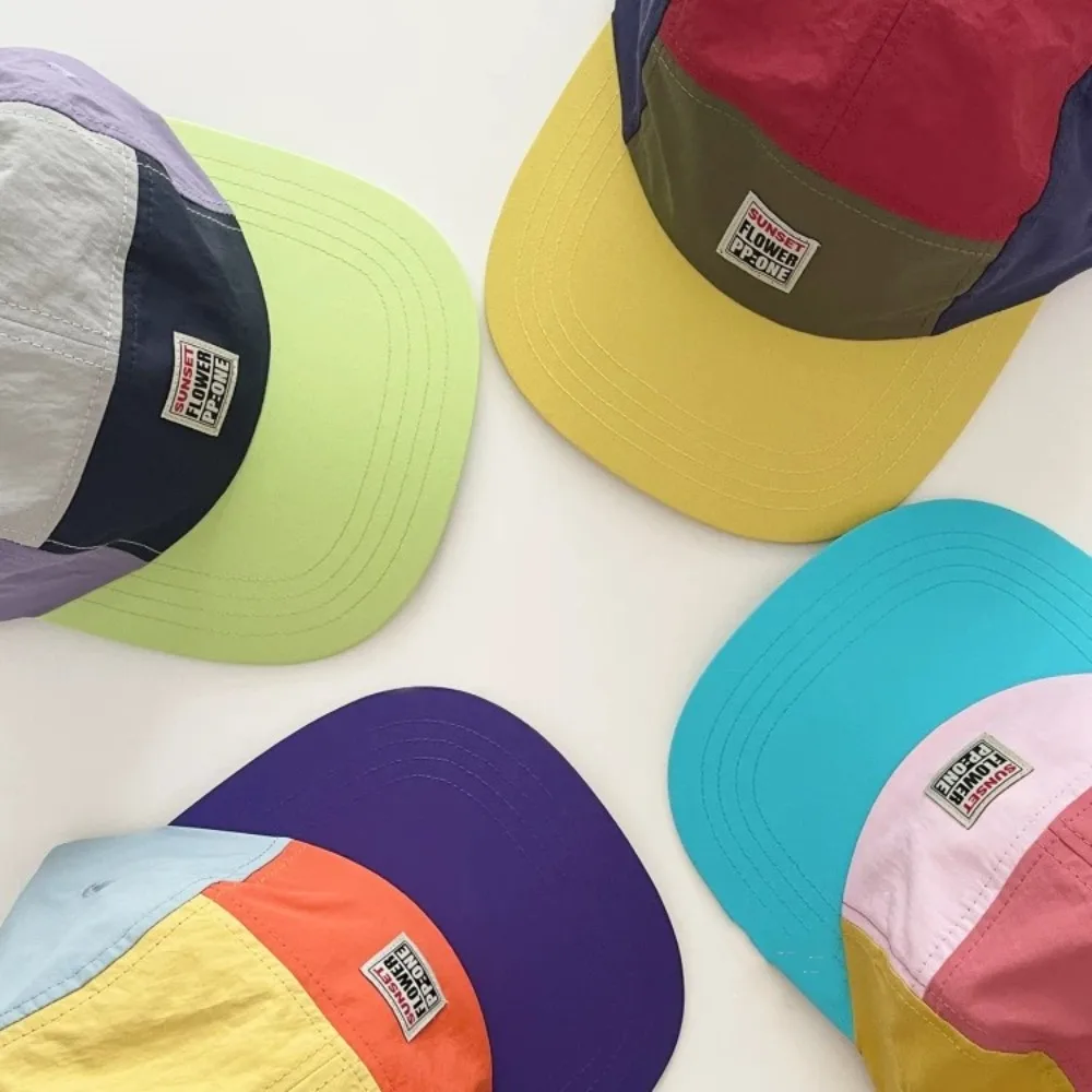 Retro-Hip-Hop-Hüte im japanischen Stil, dünn, schnell trocknend, Baseballkappe mit flachem Rand, atmungsaktiv, 5-Panel-Sonnenschutzhut, Unisex – Detail 13