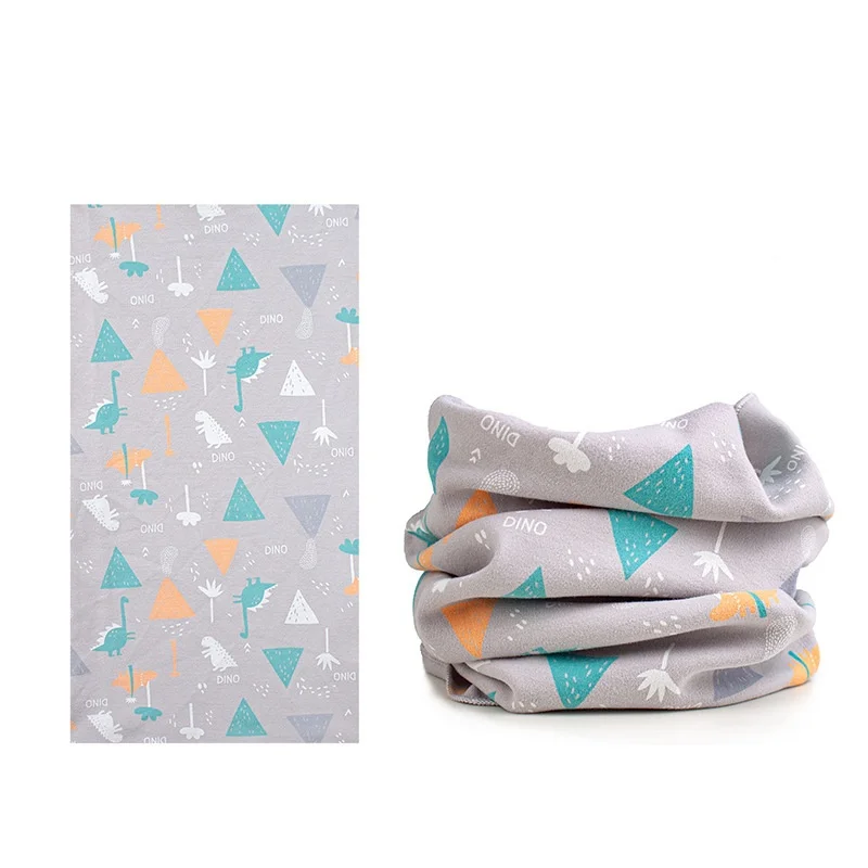 1 Piece New Cotton Kids Scarf Multipurpose O Neck Ring Scarf Solid Print Children Autumn Winter Warm Windproof Scarves For Boys
