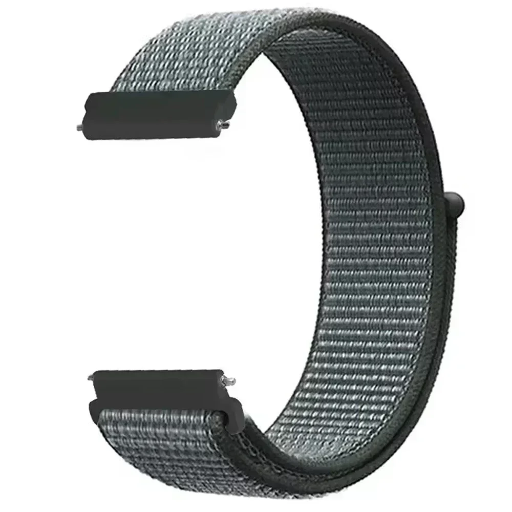 Nylon Sports Braided Loop Watchband Strap - 20/22mm