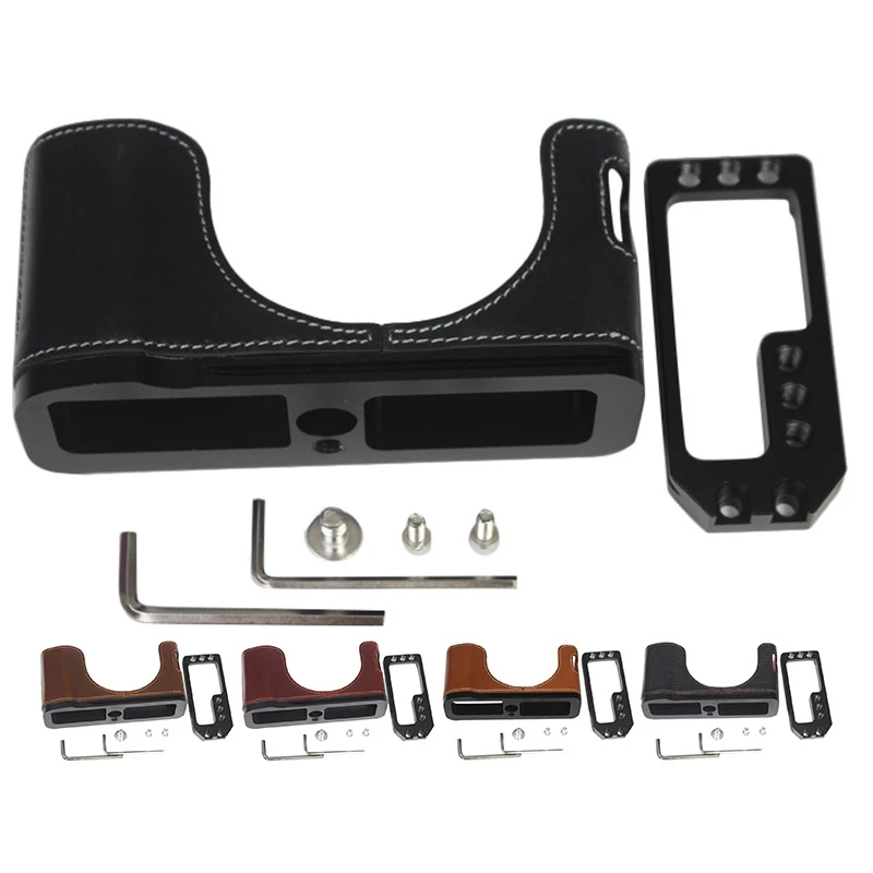 Adatto Per Borsa Fotografica Fuji X100V X100V Base In Pelle Piastra A Sgancio Rapido Tipo L X100V Puntelli Fotografici Mezzo Set