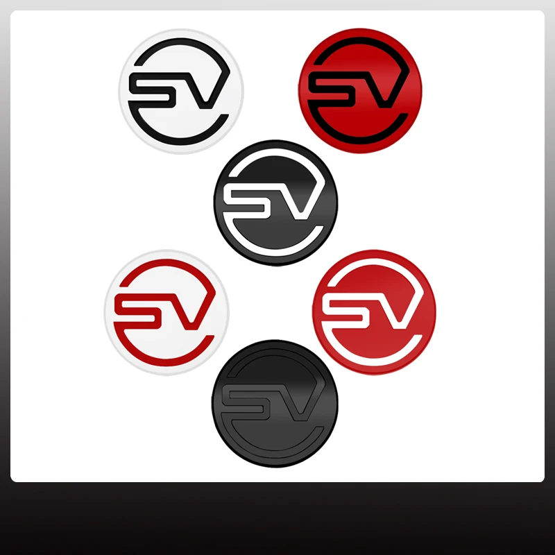 Sv Car Badge Sticker Per Discovery Defender Velar Sport Land Rover Range Rover Logo Metal Trunk Emblem Decorazione Accessori