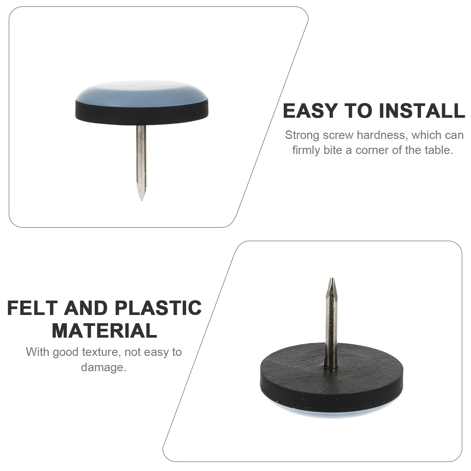 16 Pcs Furniture Slides Skate Chair Tacos Chairs Legs Slider Pad for Protectors Hardwood Floors