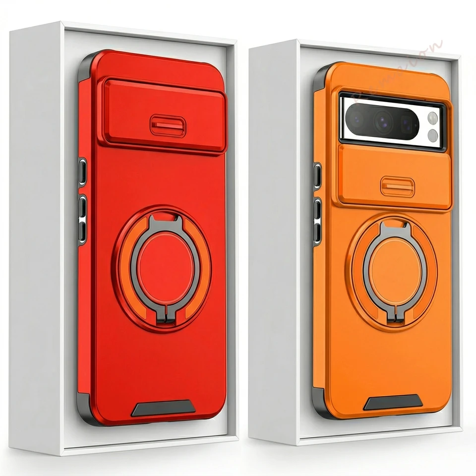 Enhanced Magnetic Stand Shockproof Phone Case with Dual-Layer Protection