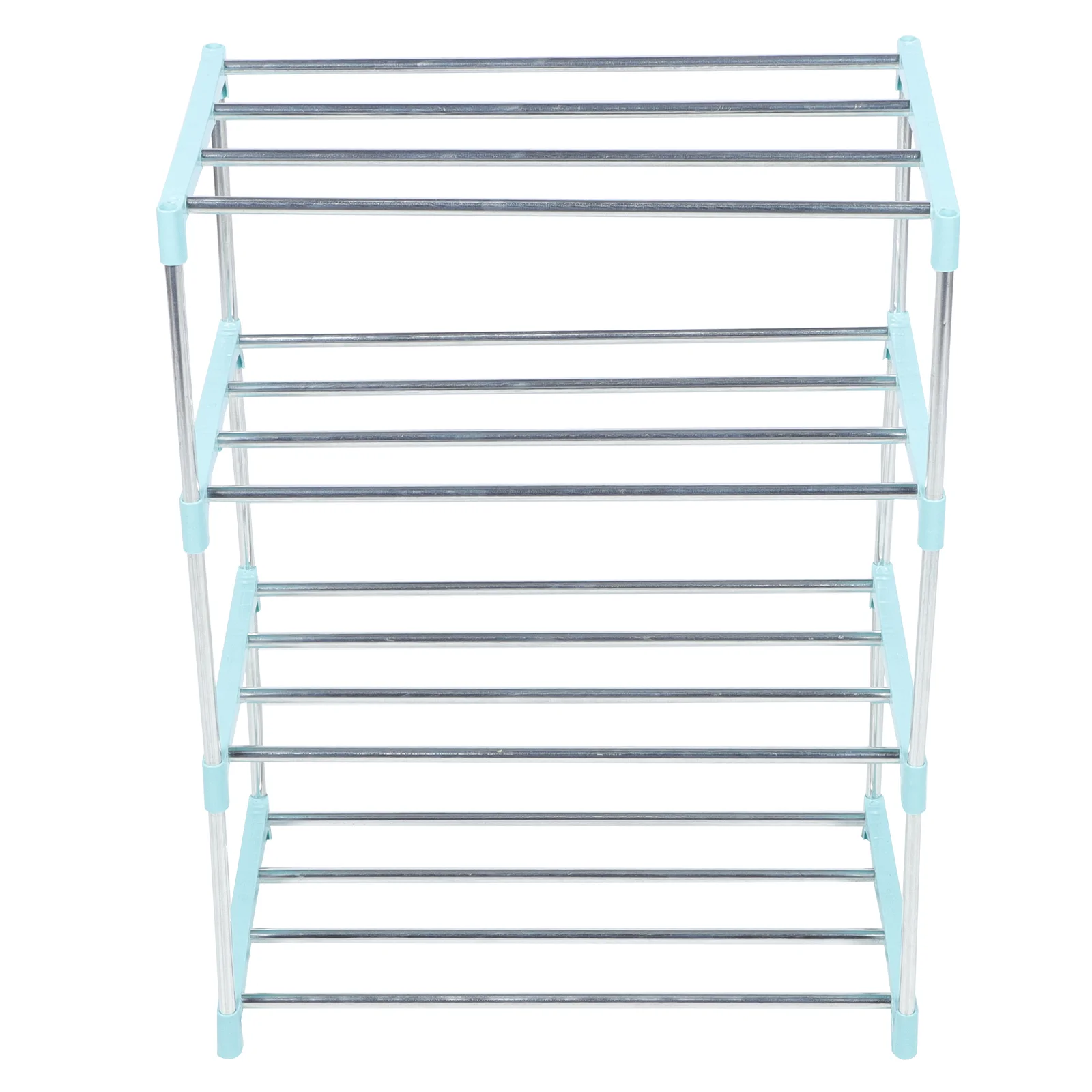 

4- Tier Stackable Shoe Rack Stainless Steel Shoe Organizer Storage Shelf for Bedroom Closet Entryway