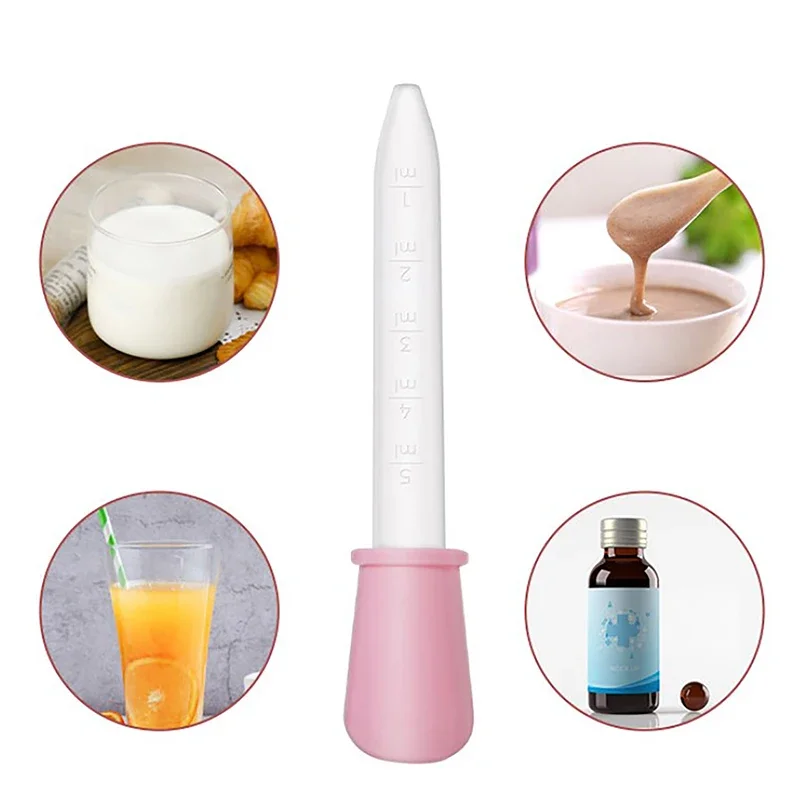 5ML Child Baby Dropper Medicine Feeder Child Medicine Device Silicone Pipette Liquid Food Dropper Plastic Infant Supplies medicine feeder