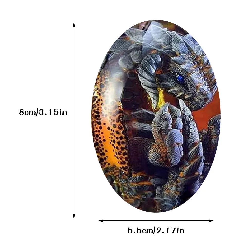 Luminous Dragon Egg Resin Sculpture - Gemstone-Inspired Home Decor Souvenir