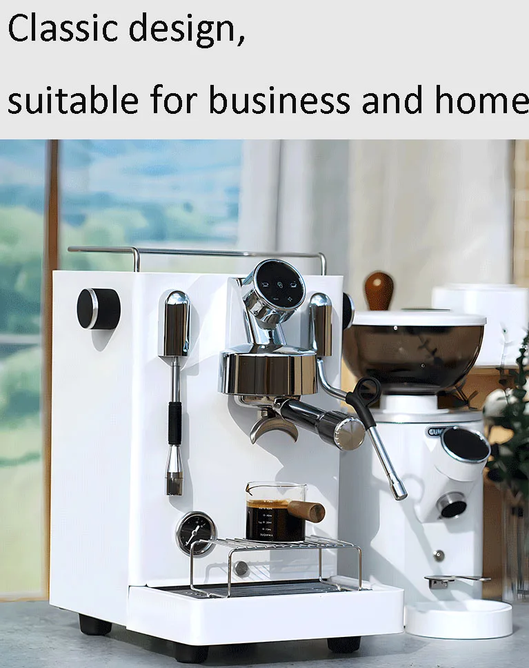 Commercial Household Espresso Coffee Machine Dual Pump Triple Heating Module 15 Bar PID Precise Temperature Control Coffee Make