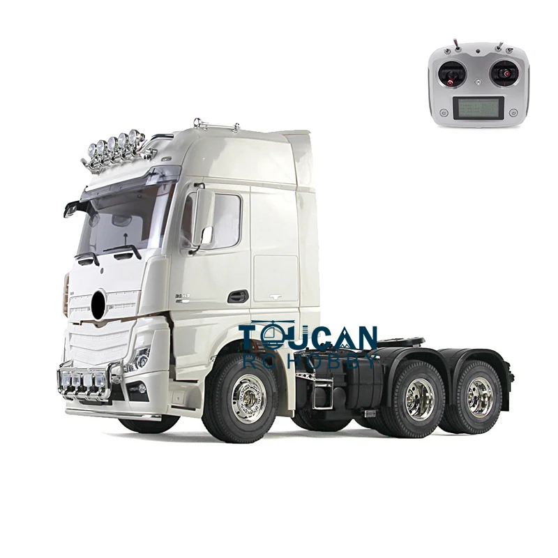 TOUCAN 3Axles Highline 1/14 RC Tractor Truck Remote Control Construction Vehicles Outdoor Cars Toys Gift Trailer DIY KIT Model 2