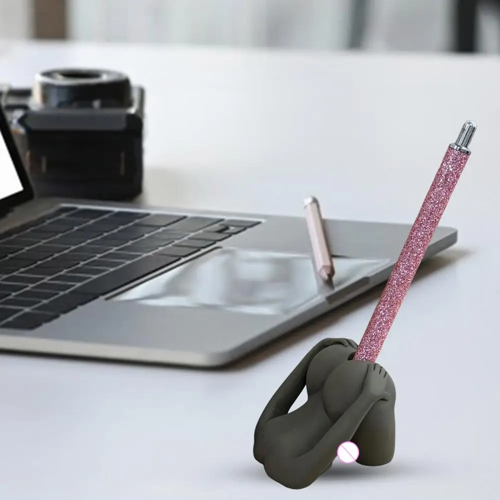 Sexy Ass Pen Holder 3D Funny Ass Pencil Pen Stand Synthetic Resin Butt-shaped Holder Desk Organizer Office Home Decor pen holder desk organizer pen and brush holder