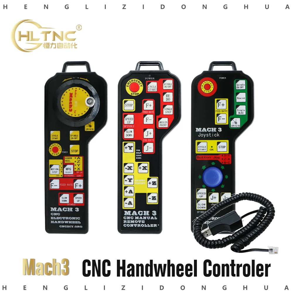 USB Connettore 3/4-Assi Controllo Manuale JOG per Mach3 CNC Macchina Incidere 