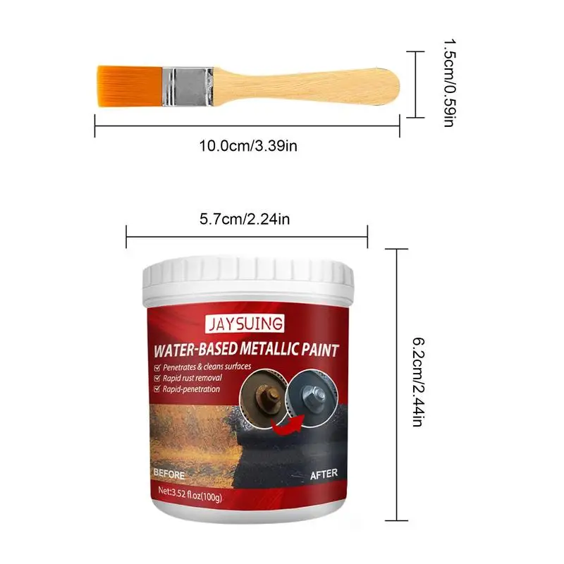 100ml Car Anti-Rust Chassis Rust Converter Cleaner Water-Based Removal Deruster Surface Lasting Primer Agent Rust Long Metal J5G