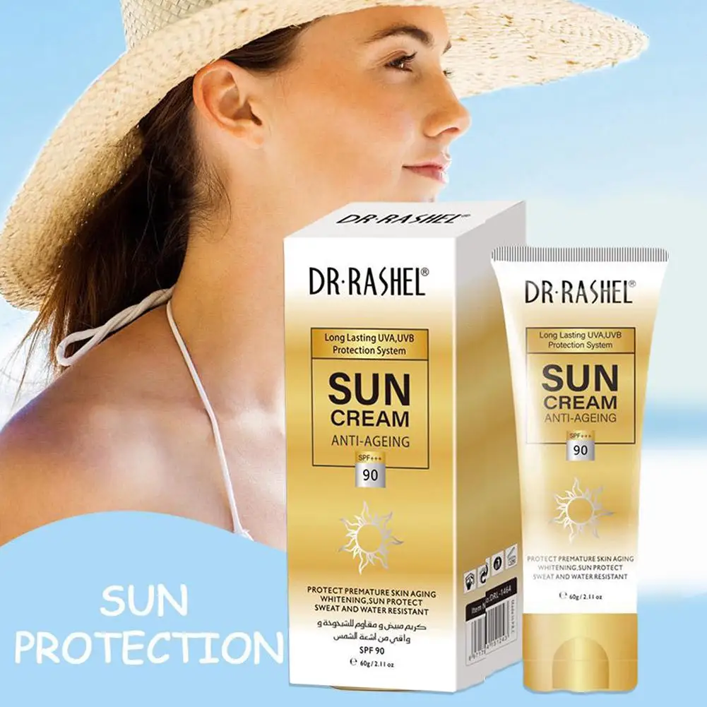 

SPF90 Facial Sunscreen Cream Long Lasting Protect Whitening Anit Aging Face Body Skin Sun Blocker Protector Beauty Skin care